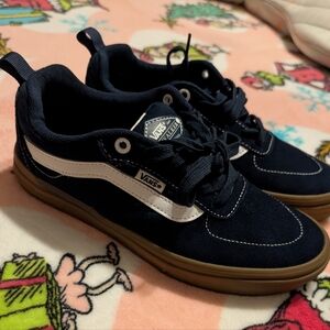 Vans Kids Black and White Sneakers